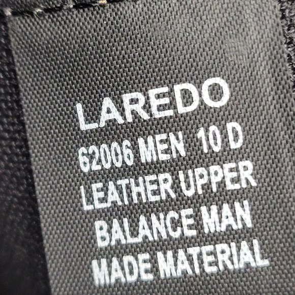 Laredo Hoxie Men\'s Side Zip Dress Boots Black 62006 US Size 10D main image 10